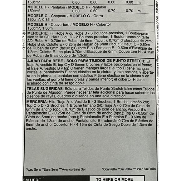 McCalls 4280 sewing pattern Baby layette blanket sleeper top pant hot top - Picture 6 of 8